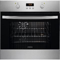 Духовой шкаф Zanussi электрический, 57л, A, дисплей, конвекция, нерж