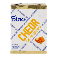 БІЛО СИР ПЛ ЧЕДР 45% 70Г