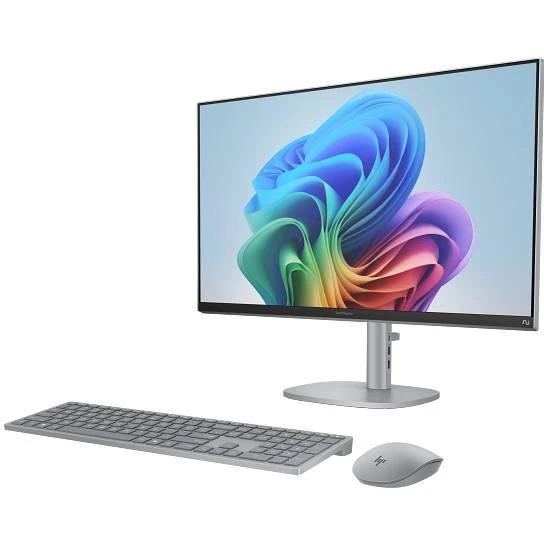 Комп'ютер персональний моноблок HP OmniStudio X 27" UHD IPS, Intel U7-256V, 16GB, F1TB, UMA, WiFi, кл+м, Win11, сріблястий