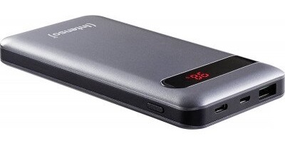 Портативное зарядное устройство Power Bank Intenso 10000mAh 20W PD, QC Grey