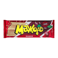 Снеки мультизлакові АВК Мажор Вишня 49г. Склад: корпус 45% (борошно пшеничне, борошно рисове, крупа кукурудзяна, цукор, сухе знежирене молоко, какао-порошок зі зниженим вмістом жиру), пюре яблучне, цу