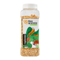 Гранола Bee Granola Горіхова 500г. Склад: глюкозно-фруктозний сироп (22%), пластівці пшеничні (20%), пластівці ячмінні (20%), пластівці вівсяні (20%), кеш`ю (4%), арахіс (4%), мигдаль (4%), фундук (4%