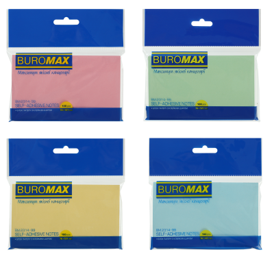 Набір стікерів 76ммх127мм, JOBMAX, пастель