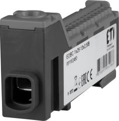 Блок розподільчий ETI, EDBC-1x25-13x2,5/B (63A, 1000V AC/1500V DC, IN: 1x25, OUT: 13x2,5; чорний)