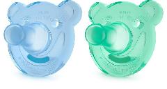 Пустышка Avent Soothie 3мес+, фигурная, 2шт, для мальчиков
