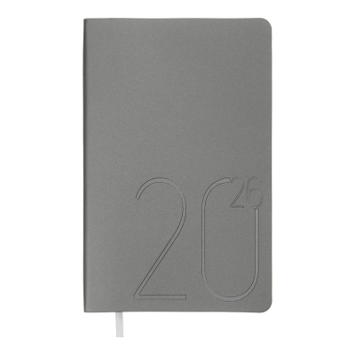 Щотижневик датов. 2026 STEEL, A5, штуч. шкіра
