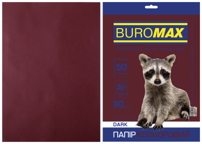 Папір кольоровий DARK, 50 арк., А4, 80 г/м²