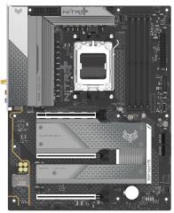 Материнcька плата SAPPHIRE NITRO+ B850A WIFI7 sAM5 B850 4xDDR5 M.2 HDMI DP Wi-Fi BT ATX