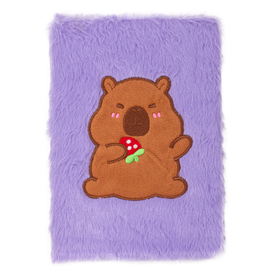 Блокнот плюшевий CAPYBARA 5, А5, 80 арк., клітинка, асорті, KIDS Line