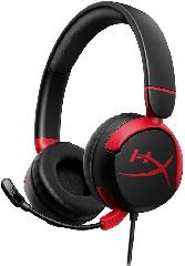 Гарнитура игровая HyperX Cloud Mini, mini-jack, 1.2м,черный-красный