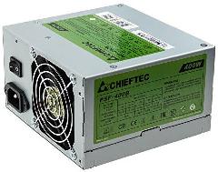 Блок питания CHIEFTEC Smart  (400W), >85%, 80мм, 1xMB 24pin(20+4), 1xCPU 8pin(4+4), 3xMolex, 4xSATA, 1xPCIe 6pin, Bulk