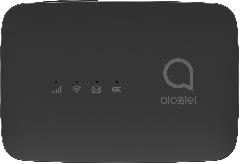 Мобільний маршрутизатор Alcatel LINKZONE LTE Mobile WiFi (MW45V) microUSB/1x3FF SIM/2150mAh Black