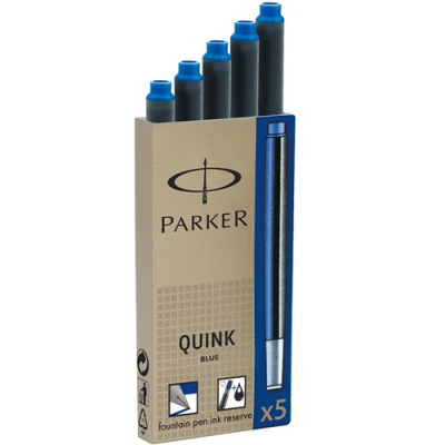 Чорнильні картриджі Parker Quink (5шт) сині