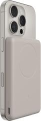 Акумулятор портативний літій-іонний Power Bank Belkin 5000мА·год, 15Вт/Qi2 7.5Вт, Slim Magnetic Ring, пісочний