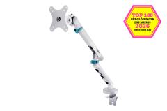 Кріплення DIGITUS Monitor Clamp, до 35"/10кг, з нахилом, поворотом, біле