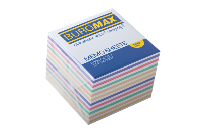 Блок паперу Зебра, 90х90х70 мм, не проклеєний