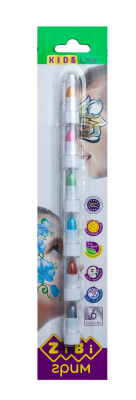 Олівці для гриму обличчя та тіла, 6 кольорів металік,  KIDS Line