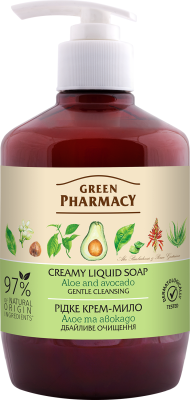 Мило рідке "Зелена Аптека", 460 мл, Алое та авокадо