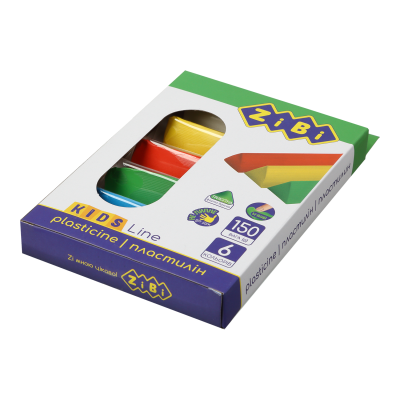 Пластилін 6 кольорів, 150 г, KIDS Line