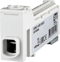 Блок розподільчий ETI, EDBC-1x25-13x2,5 (63A, 1000V AC/1500V DC, IN: 1x25, OUT: 13x2,5; сірий)
