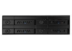 Отсек для накопителя CHIEFTEC Backplane CMR-425, 4x2.5" HDD/SSD, 1x5.25" EXT Slot, SATA, черный