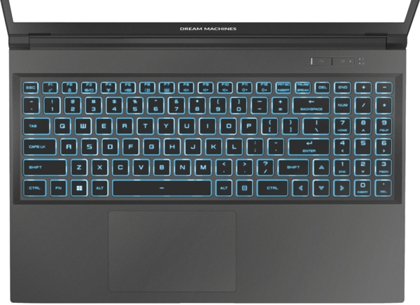 Ноутбук Dream Machines RG4050-15 15.6FHD IPS, Intel i7-13620H, 16GB, F1TB, NVD4050-6, DOS, чорний