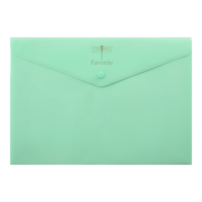 Папка-конверт на кнопці FAVOURITE, PASTEL, А4, м'ятна