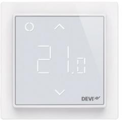 Терморегулятор Devi Devireg Smart 5...45 °C для теплої підлоги електронний Wi-Fi вбудований дротовий датчик 16A 230В білий