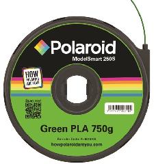Картридж з ниткою 1.75мм / 0.75кг PLA Polaroid ModelSmart 250s, зелений