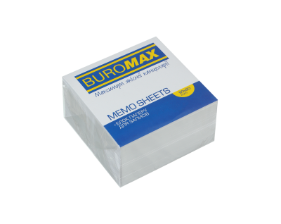 Блок паперу білий, 90х90х50 мм, не проклеєний