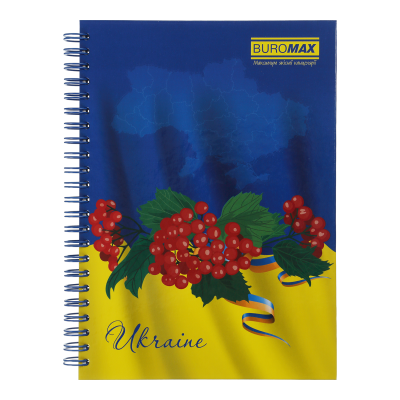 Зошит для нотаток MY COUNTRY, А5, 96 арк., клітинка, тверда обкладинка