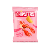 Chipster`s Чипси картопляні хвилясті зі смаком Лобстер 95г. продукт може містити сліди арахісу. Термін придатності: 270 діб. Виробник: ТОВ «КЛУБ ЧІПСІВ». Адреса потужностей виробництва: D: вул. Півден