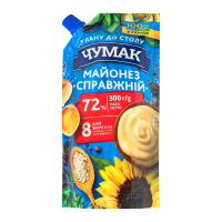 ЧУМАК МАЙОНЕЗ СПРАВЖН 72%300Г