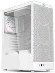 Корпус 2E GAMING  Iconic V8210W  без БЖ, 1xUSB3.0, 1х USB 2.0, 1xUSB Type-C, 4x120мм ARGB, VGA 325мм, LCS ready, контролер з пультом, TG Side Panel, ATX, білий