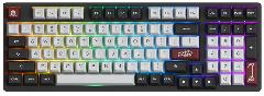 Клавиатура механическая Akko 3098S Dracula 98Key, CS Jelly Pink, USB-A, Hot-swappable, EN/UKR, RGB, Чорний