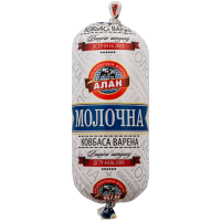 Ковбаса Алан Молочна варена вищий ґатунок 400г