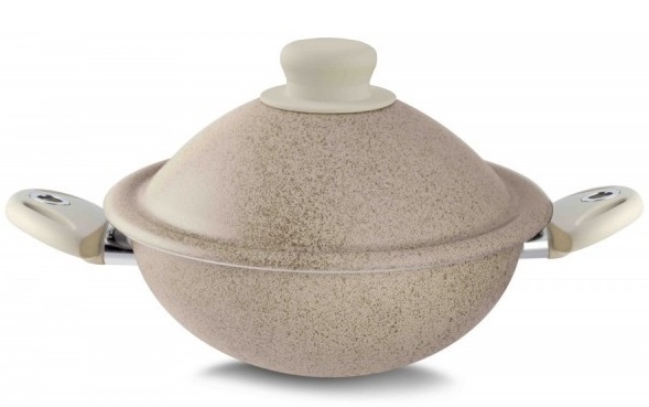 Пароварка Вок с крышкой PENSOFAL PEN5116 24см, BIO STONE UNIQUM PERLA VAPSI