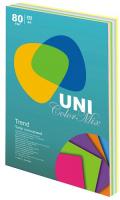 Папір кольорів Uni Color Trend Mix A4, 80г/м2, 250арк., 5 кільк.