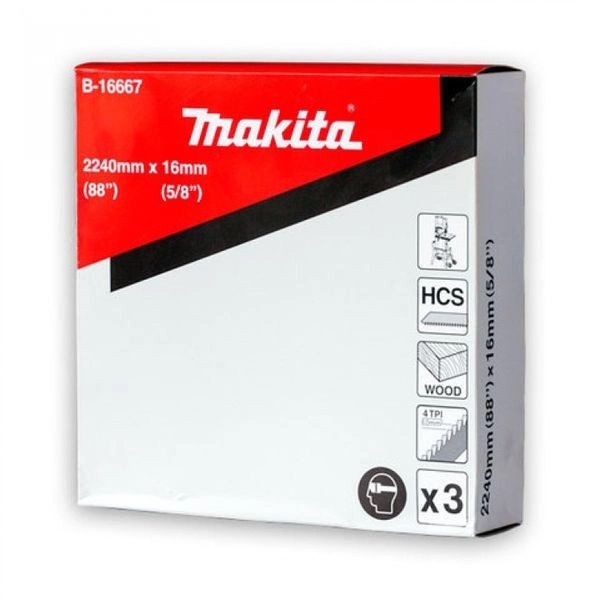 Пильные полотна по дереву Makita B-16667, для LB1200F, 16 мм, 2240 мм, 3 шт