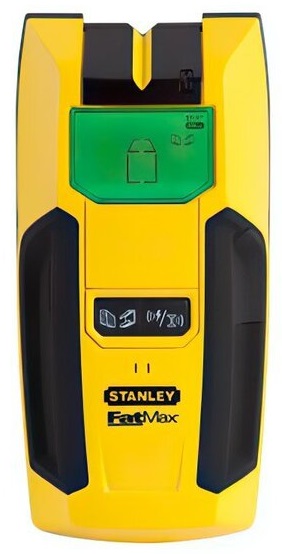 Детектор неоднородностей Stanley FatMax S300, 38/51/75мм, LCD индикатор, калибровка одной кнопкой