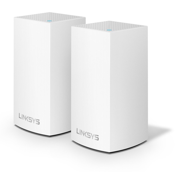 WiFi-система LINKSYS VELOP VLP0102 AC1200, MESH, 2xGE WAN/LAN, BT 4.1, біл. кол. (2шт.)