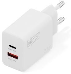 Зарядний пристрій DIGITUS 1хUSB-C, 1хUSB-A, 20W