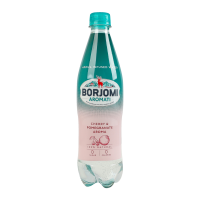 Напій безалкогольний Borjomi Aromati сильногазований з ароматом вишні та гранату 500мл. Склад: вода питна природна з джерел боржомської ущелини 79.9%, вода природна мінеральна "Боржомі" 20%, діоксид в, 12 шт.