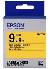 Картридж с лентой Epson LK3YBP принтеров LW-300/400/400VP/700 Pastel Blk/Yell 9mm/9m