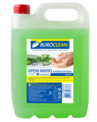 Крем-мило рідке антибактеріальне BuroClean EuroStandart 5л  Алое Вера