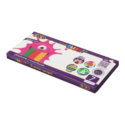 Пластилін 7 кольорів, 140 г, SMART Line