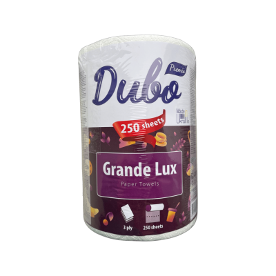 Рушник целюлозний "Soffione GRANDE LUX", по 1 рул., на гільзі, 3-х шар., білий