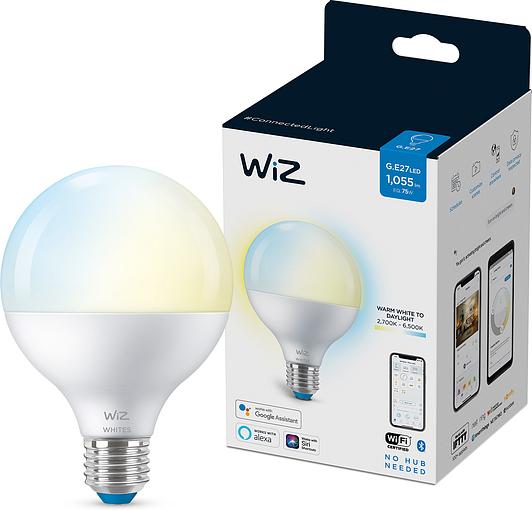 Розумна лампа WiZ E27 11W (75W 1055Lm) G95 2700-6500K Wi-Fi