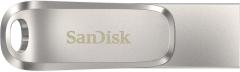 Накопичувач SanDisk  512GB USB 3.1 Type-A + Type-C Dual Drive Luxe Срібний