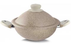 Пароварка Вок с крышкой PENSOFAL PEN5116 24см, BIO STONE UNIQUM PERLA VAPSI